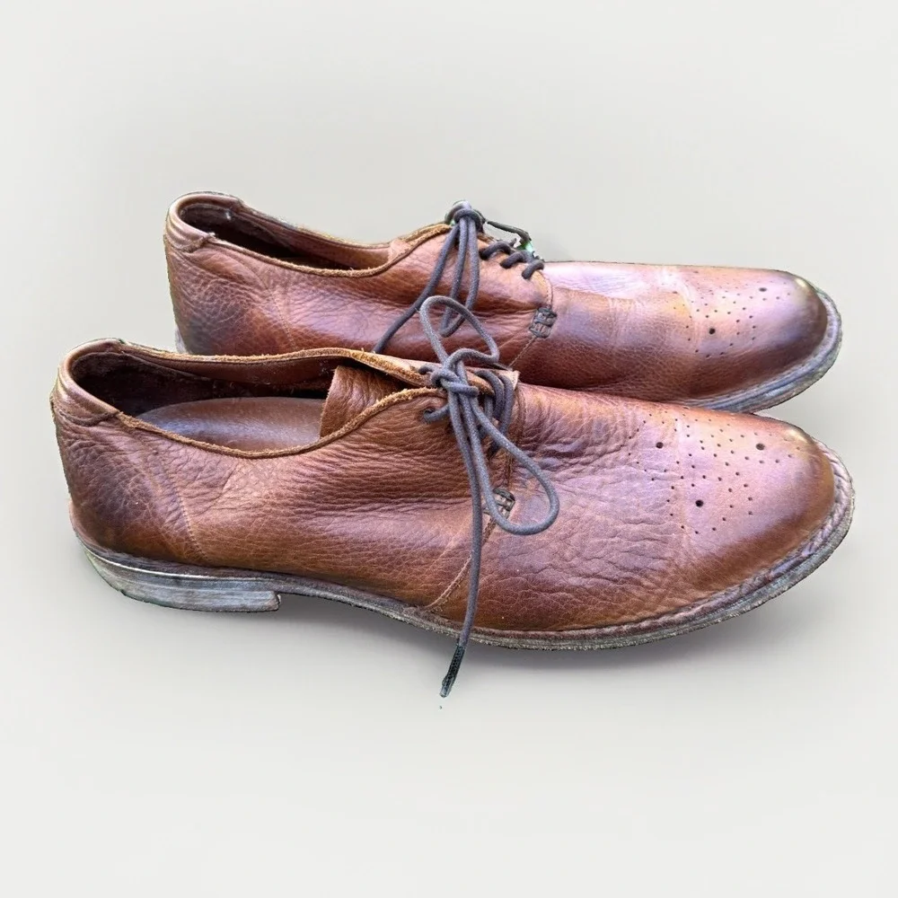 Walk-Over Vintage Collection Oxford Dress Shoes Mens 10 M Brown Leather USA Made